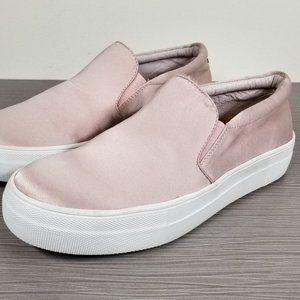 Steve Madden Giles Sneakers, Pink Satin, Womens Various Sizes